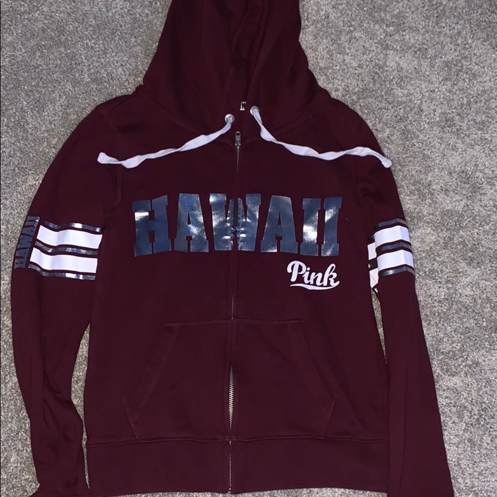 Victoria Secret pink XS Hawaii zip up